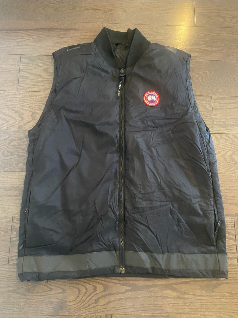 Canada Goose Men's Black Insulated Vest with Signature Patch